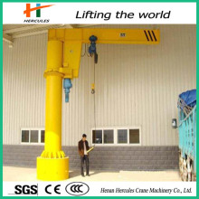 High Quality Slewing Jib Crane with Wire Rope Hoist